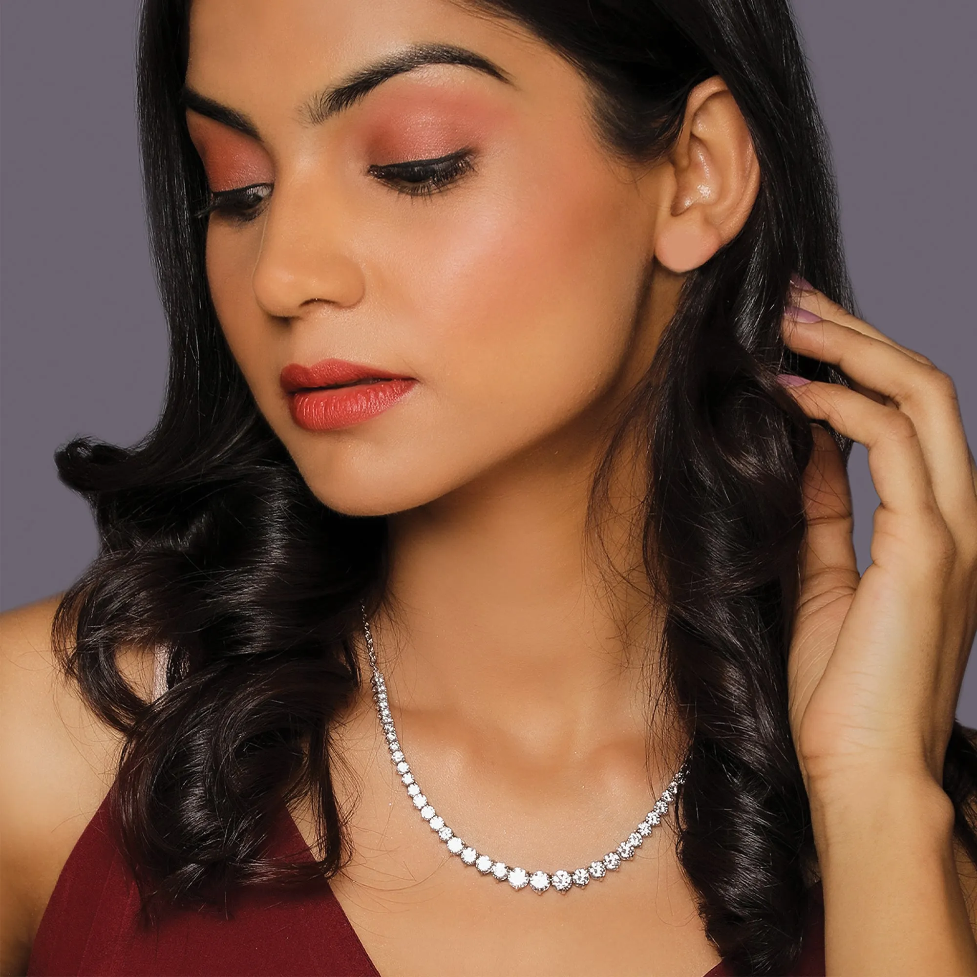 GIVA Signature Solitaire Necklace Giva