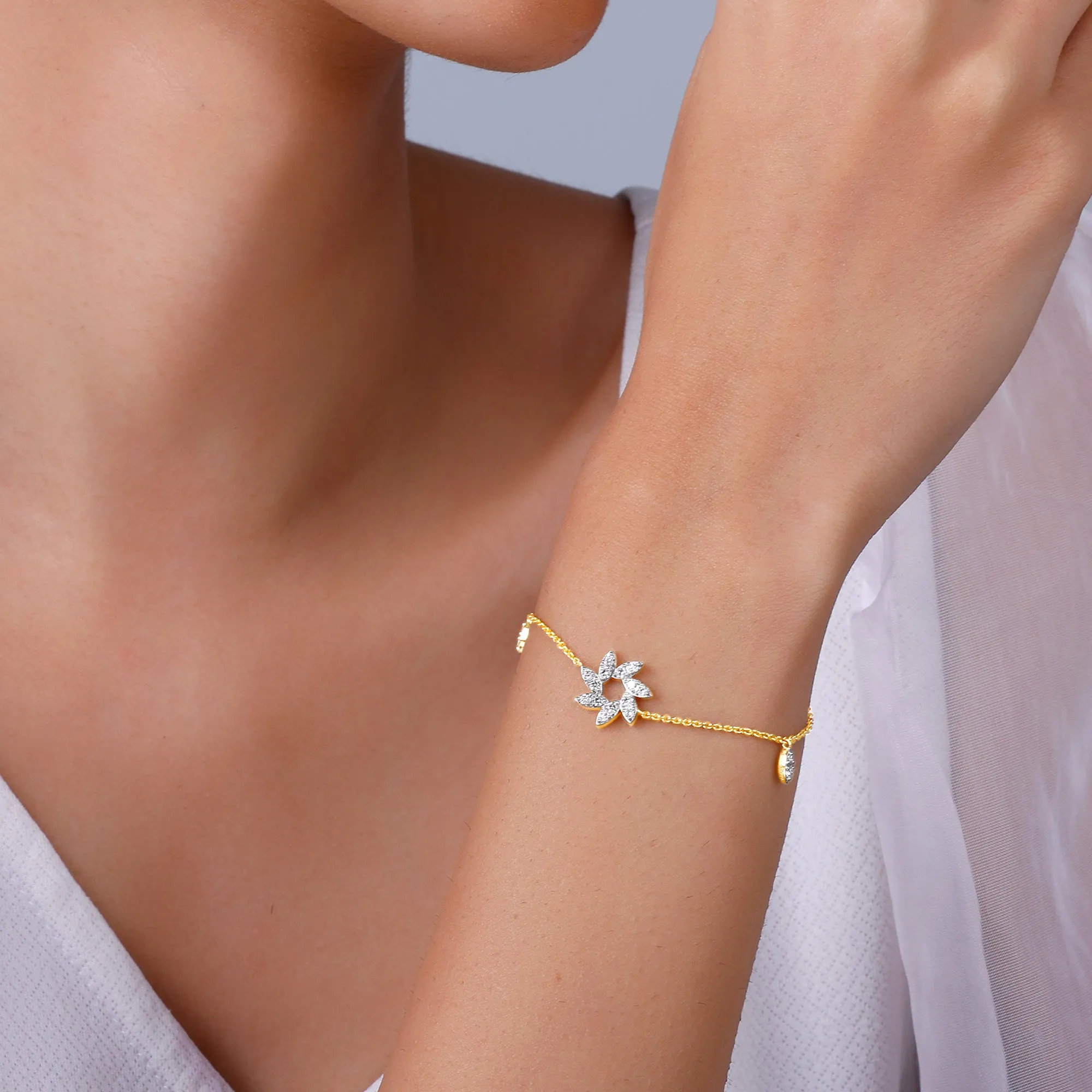Gold Belezza Diamond Bracelet Giva