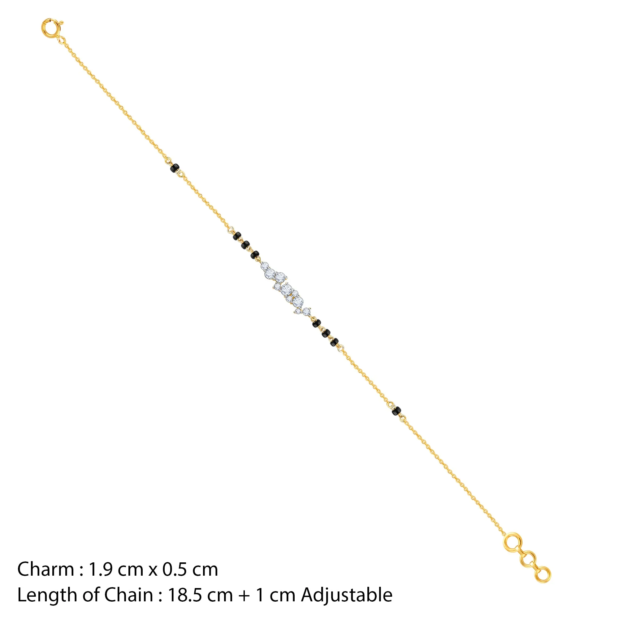 Gold Divya Diamond Mangalsutra Bracelet Giva