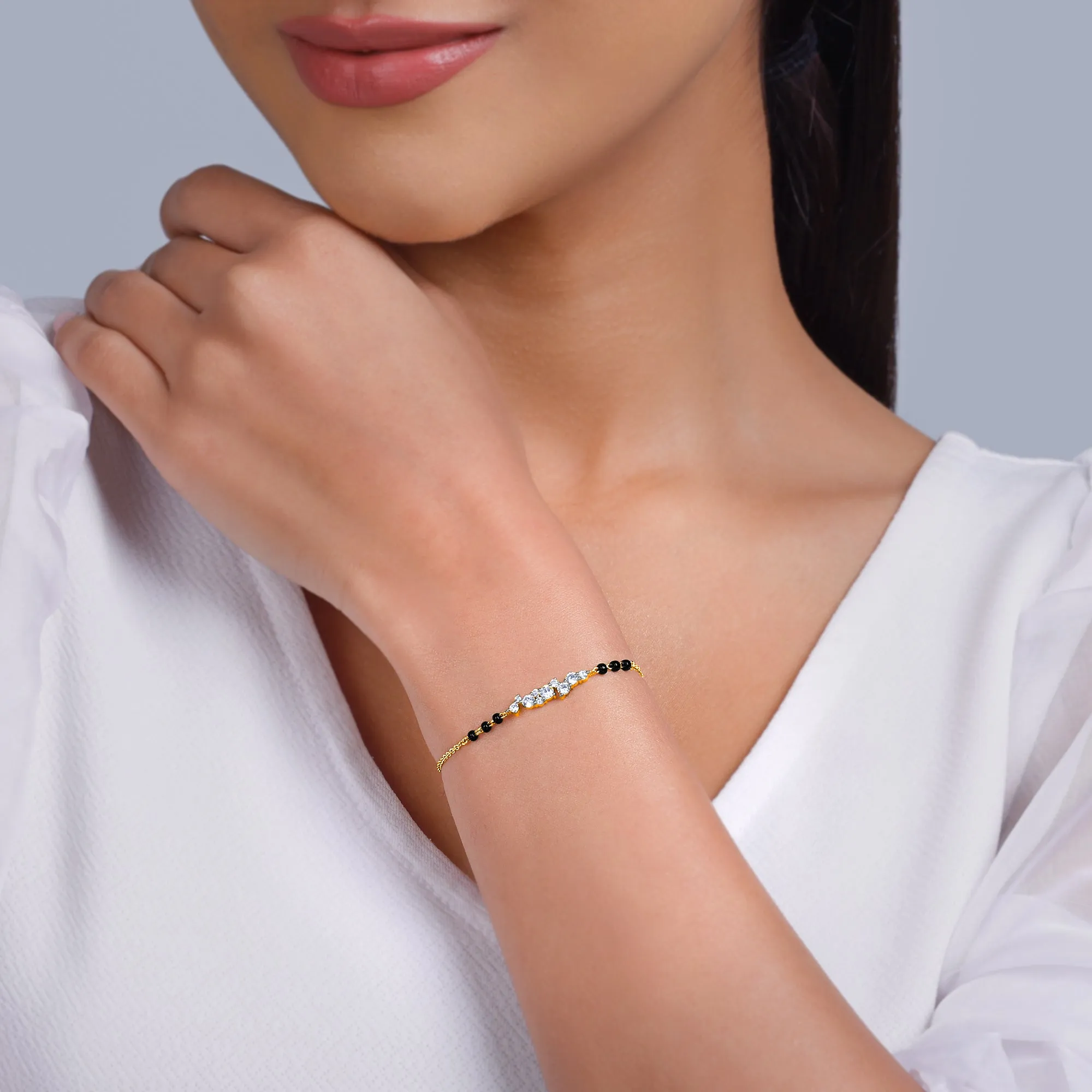 Gold Divya Diamond Mangalsutra Bracelet Giva