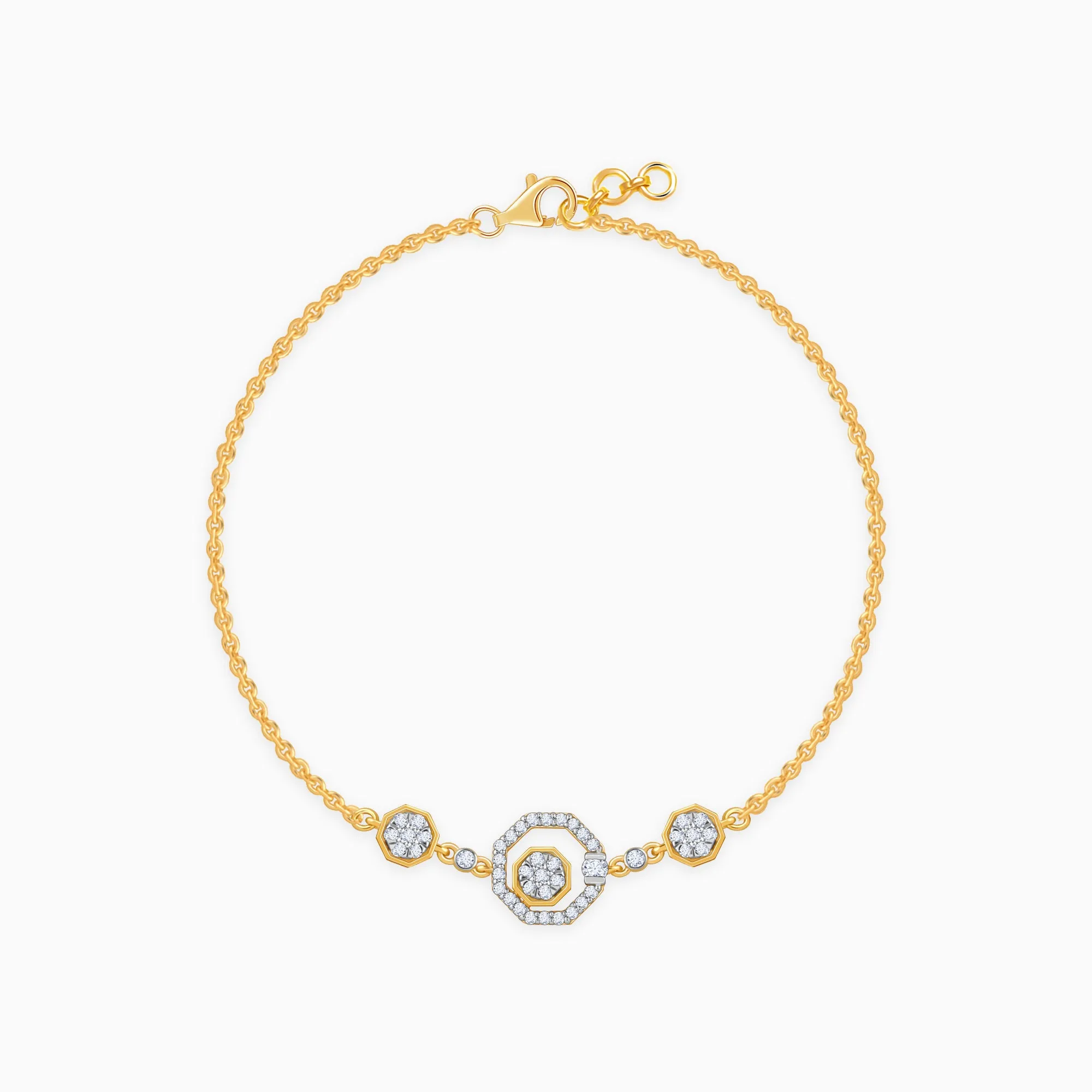 Gold Krystallos Diamond Bracelet Giva