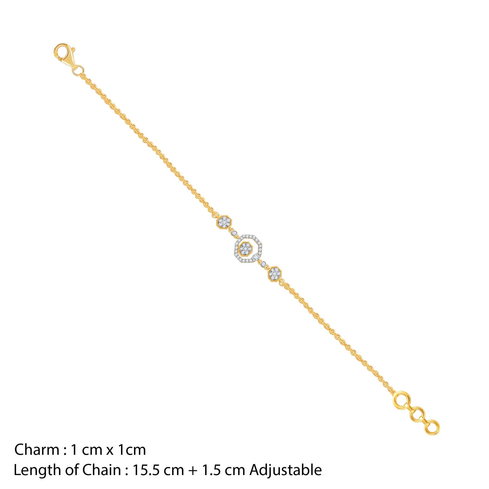 Gold Krystallos Diamond Bracelet Giva