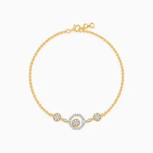 Gold Krystallos Diamond Bracelet Giva