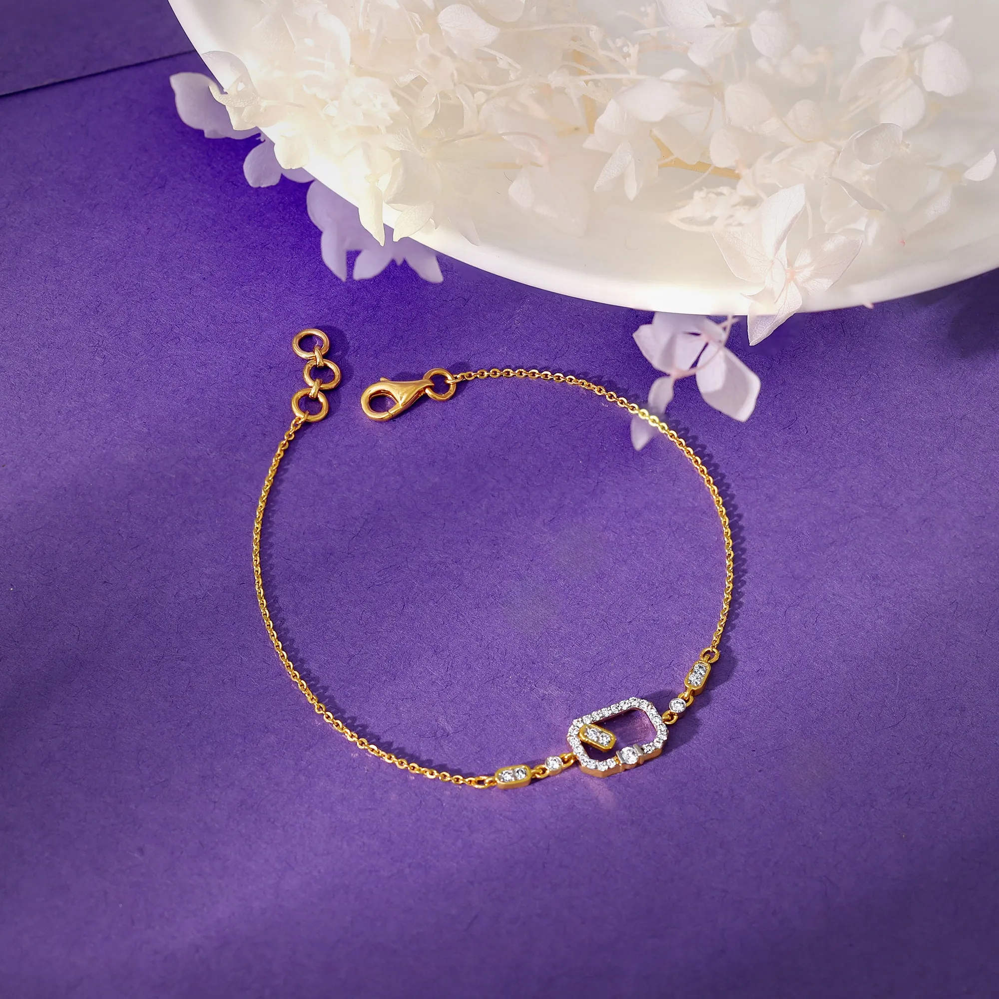 Gold Phaos Diamond Bracelet Giva