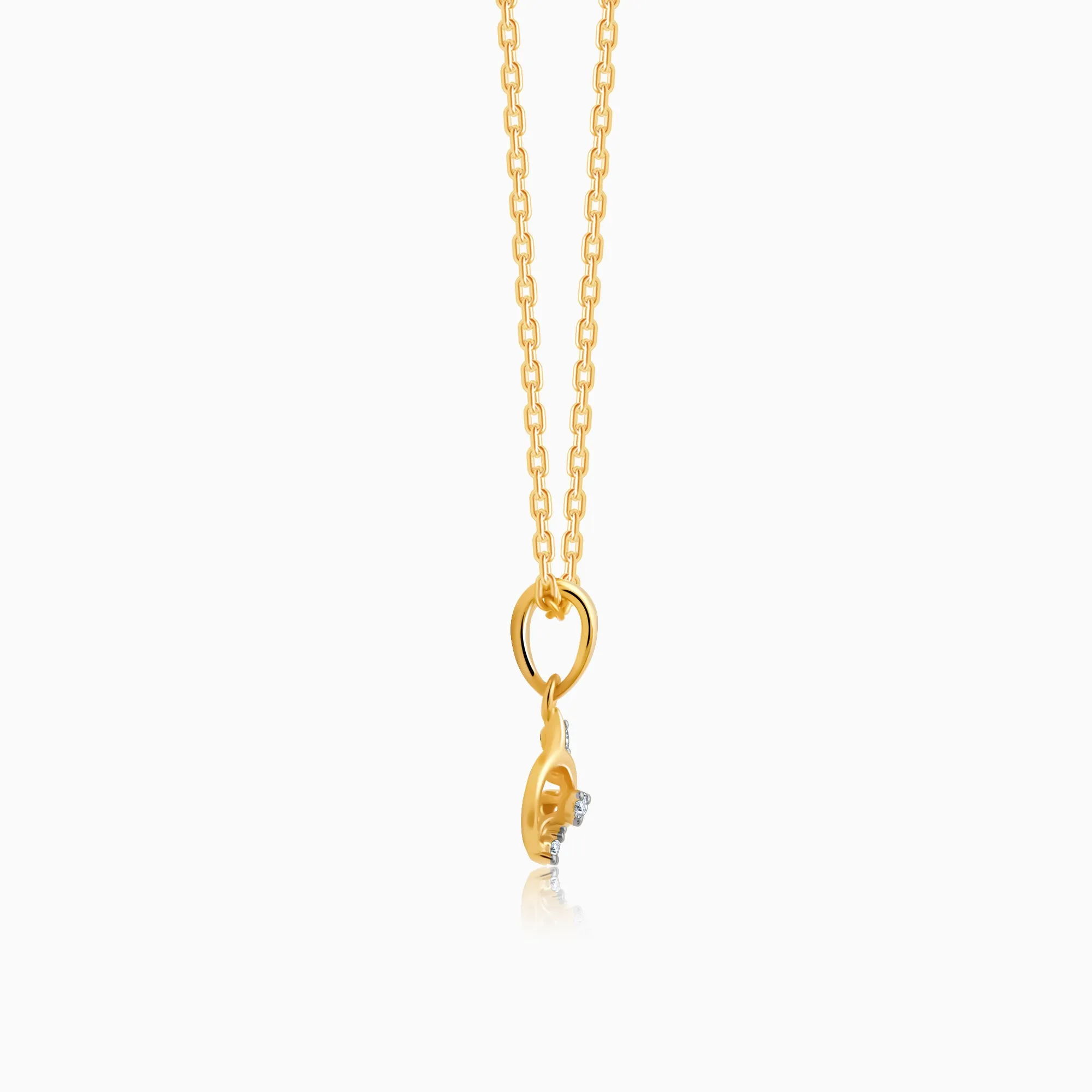 Gold Unfurl Diamond Pendant Giva