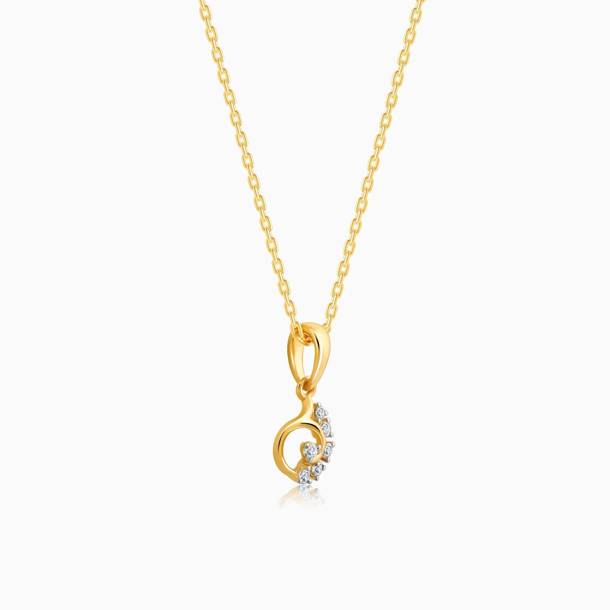 Gold Unfurl Diamond Pendant Giva