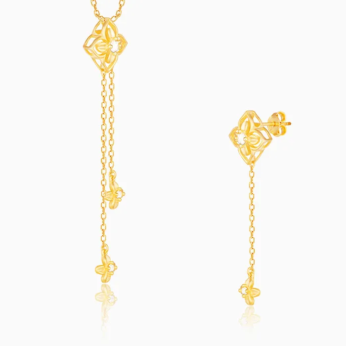Golden Artsy Floral Set Giva