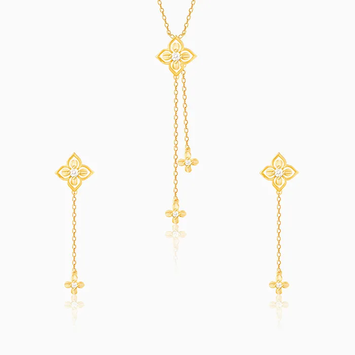Golden Artsy Floral Set Giva