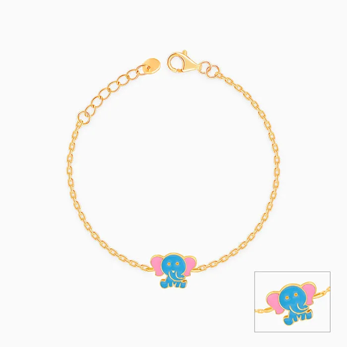 Golden Baby Elephant Kids Anklet (1-5 Years) Giva
