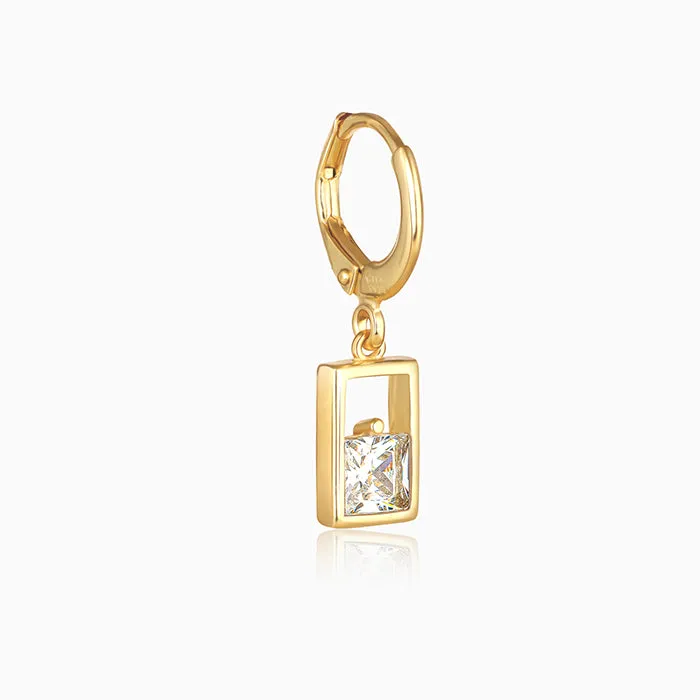 Golden Bask in Glory Hoop Danglers Giva
