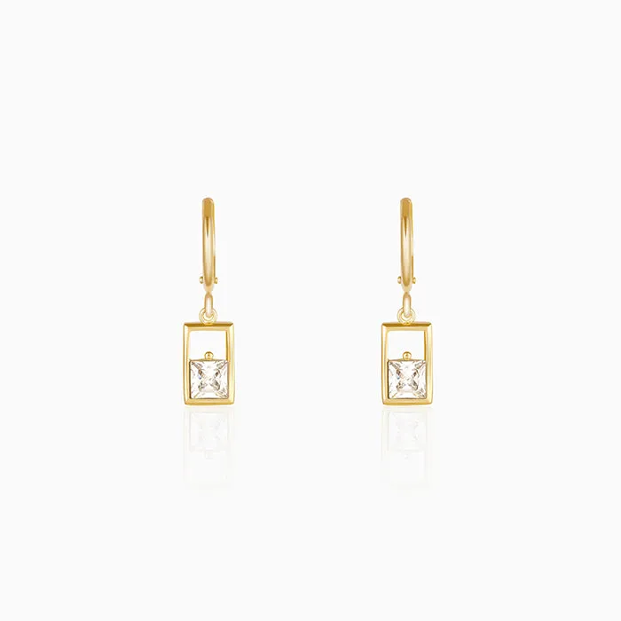 Golden Bask in Glory Hoop Danglers Giva