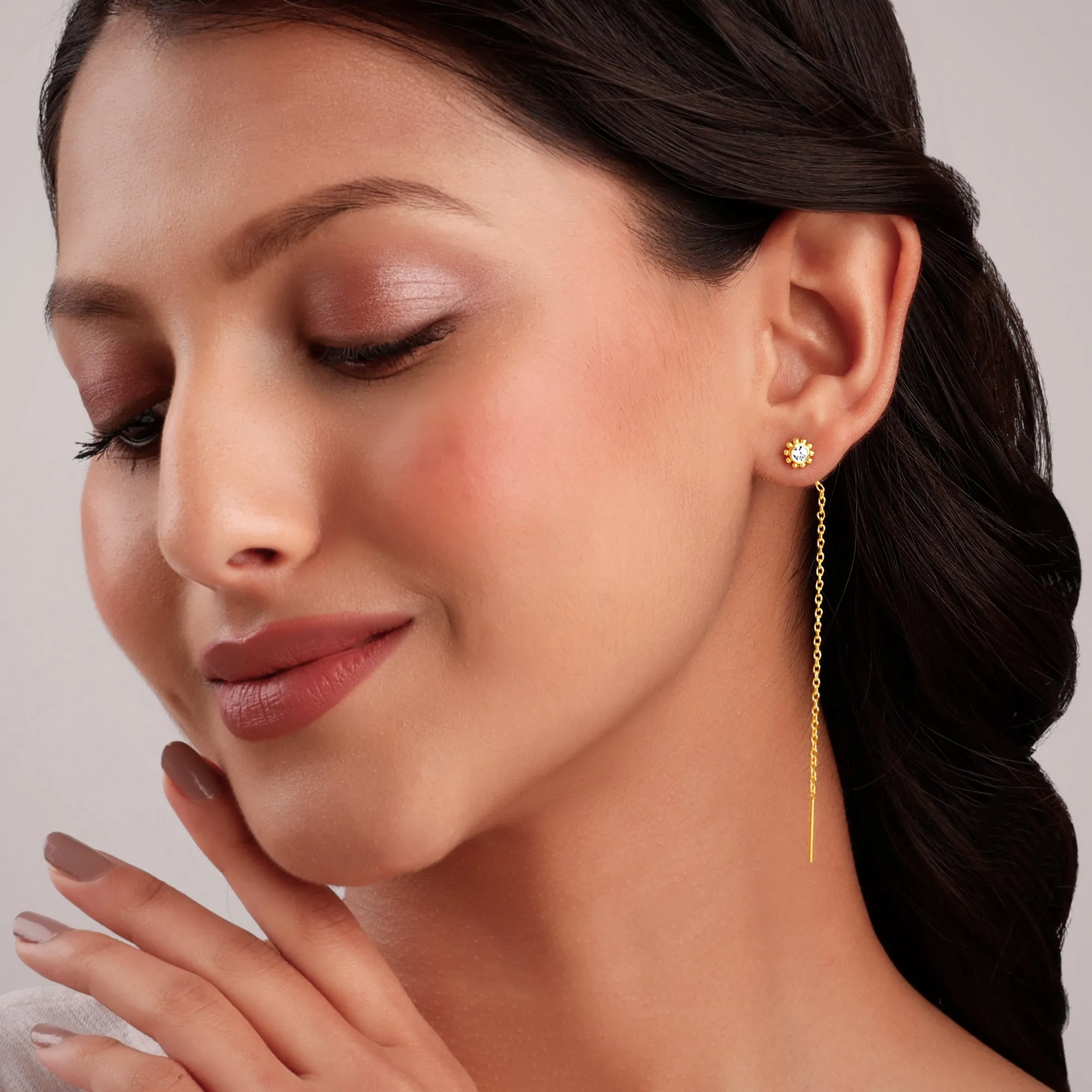 Golden Bling Sui Dhaga Earrings Giva