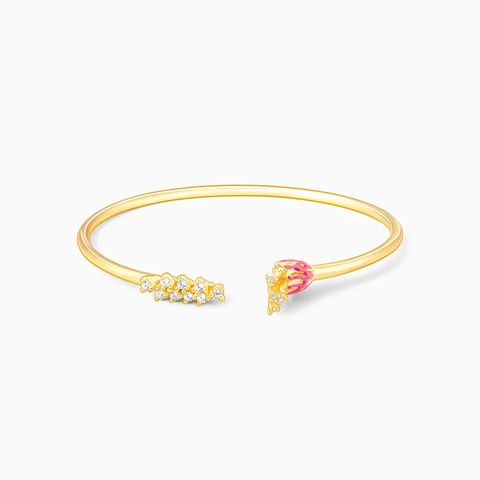 Golden Brahma Kamal Bud Bracelet Giva