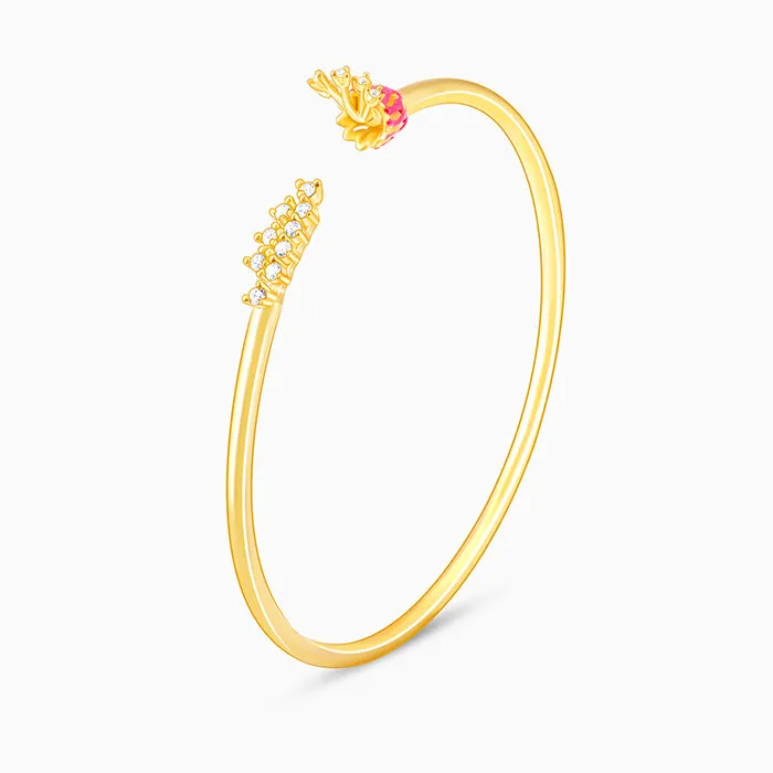 Golden Brahma Kamal Bud Bracelet Giva