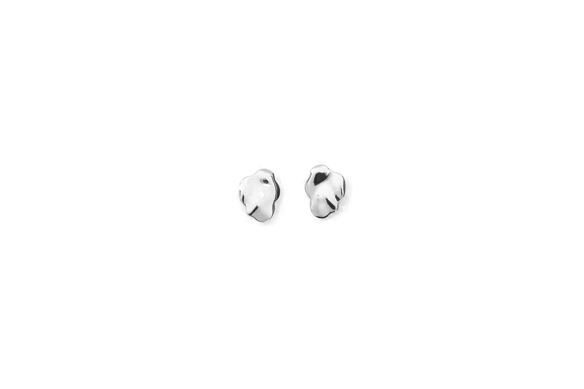 Golden Cloud Mini 18K Whitegold Studs