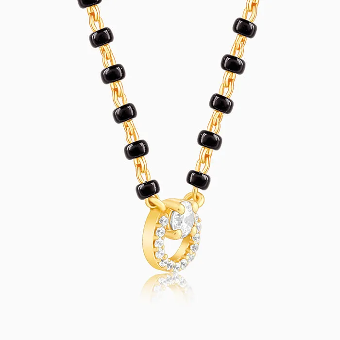 Golden Eclipsed Mangalsutra Giva