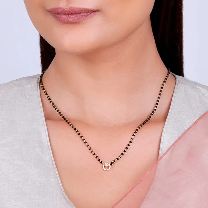 Golden Eclipsed Mangalsutra Giva