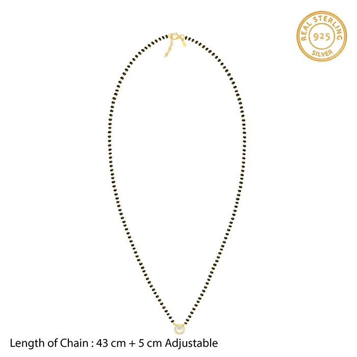 Golden Eclipsed Mangalsutra Giva