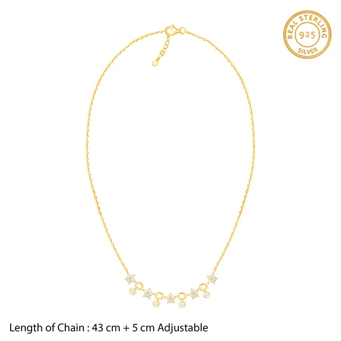 Golden Floral Serenade Necklace Giva
