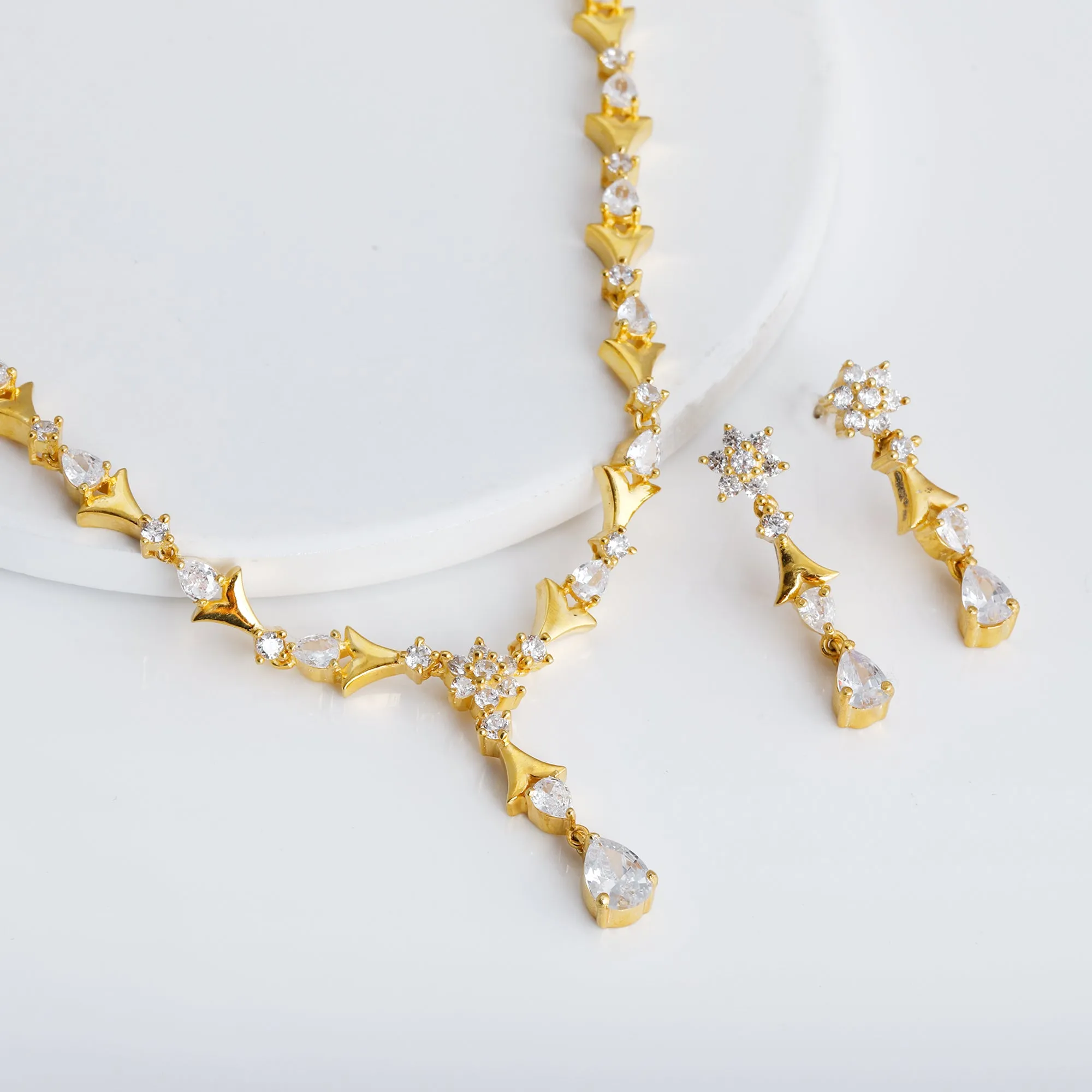 Golden Glinting Joy Zircon Set Giva