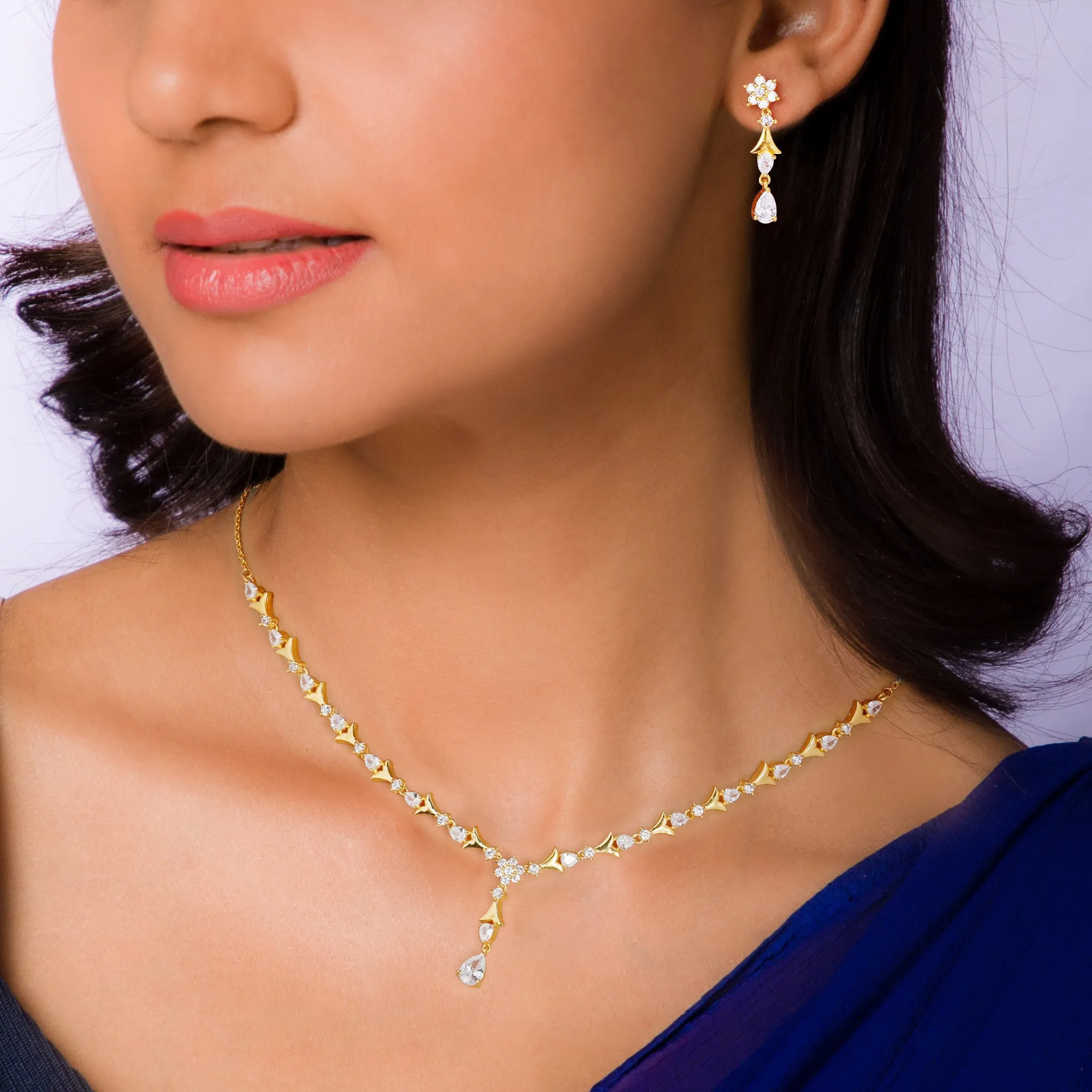 Golden Glinting Joy Zircon Set Giva