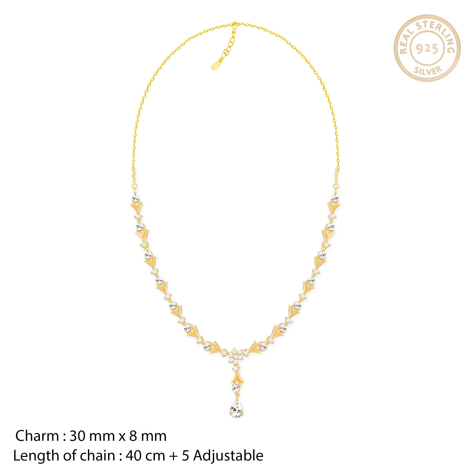 Golden Glinting Joy Zircon Set Giva
