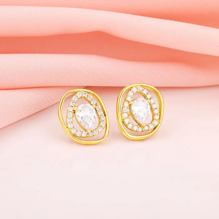 Golden Glittering Earrings Giva