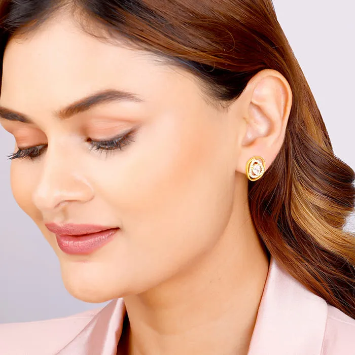 Golden Glittering Earrings Giva