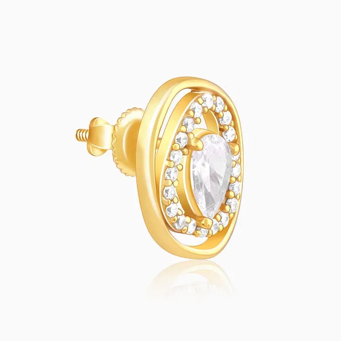 Golden Glittering Earrings Giva