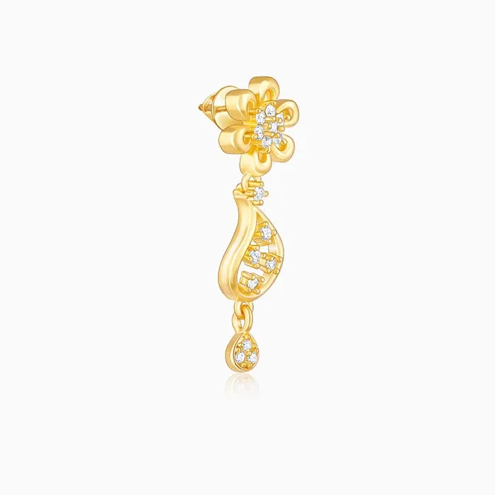 Golden Glorious Flower Earrings Giva