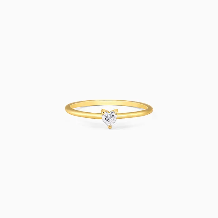 Golden Little Heart Ring Giva