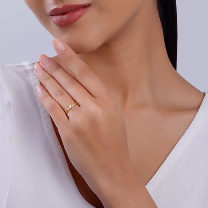 Golden Little Heart Ring Giva