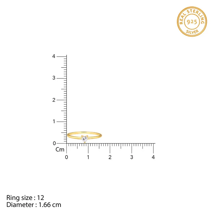 Golden Little Heart Ring Giva