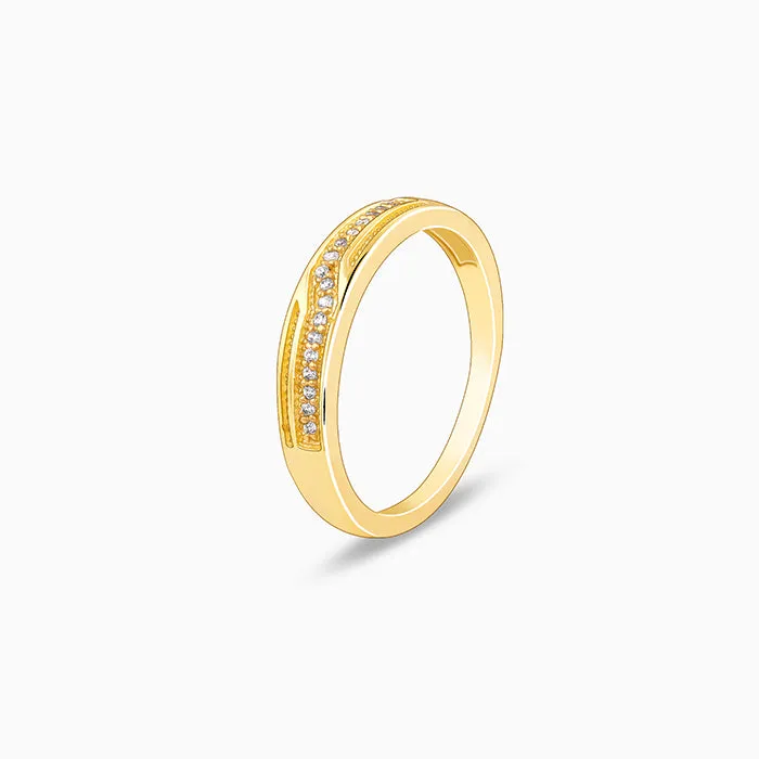 Golden Modest Leader Ring For Him Giva