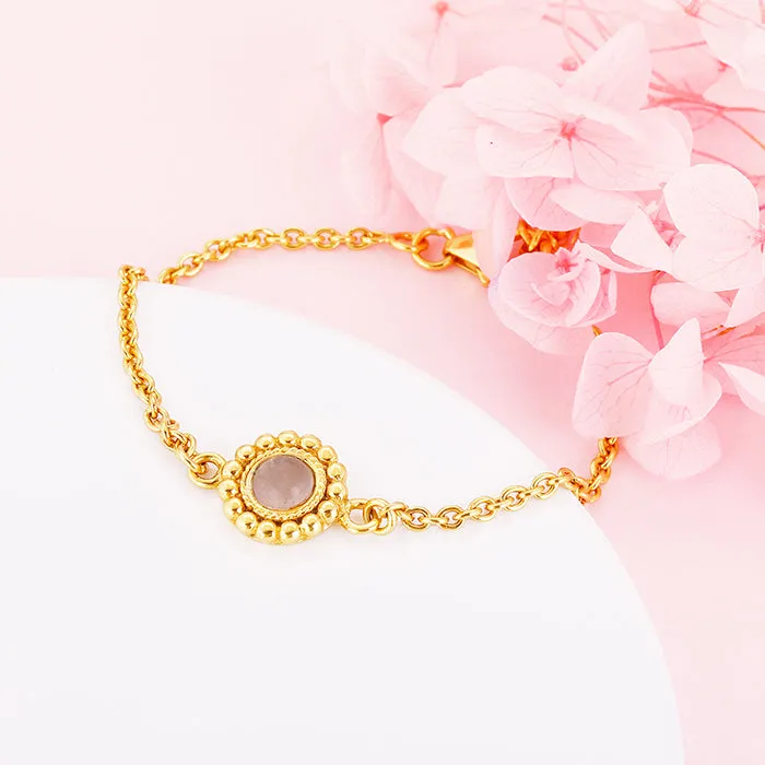 Golden Moonstone Chain Bracelet Giva