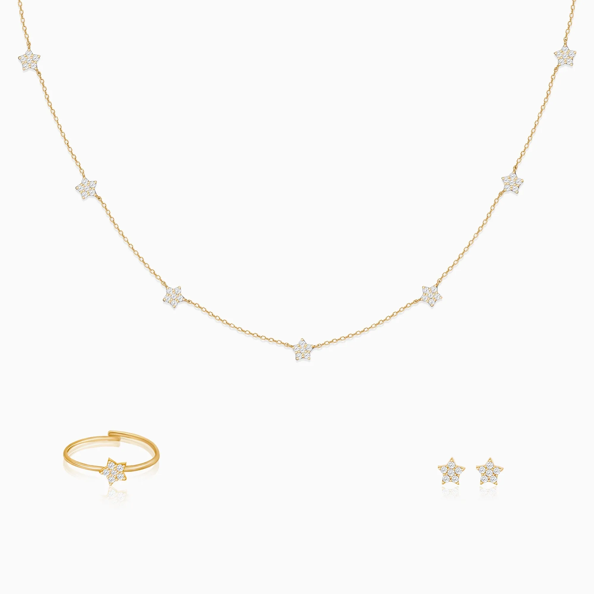 Golden Star Constellation Set Giva