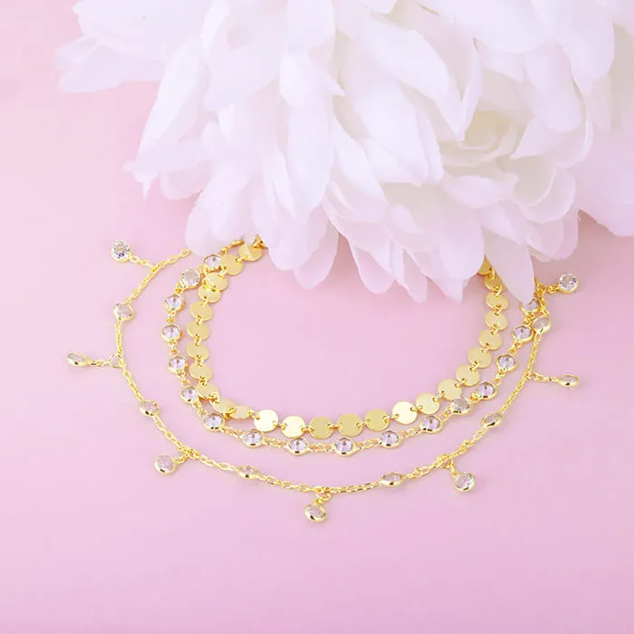 Golden Whimsical Moments Anklet Giva