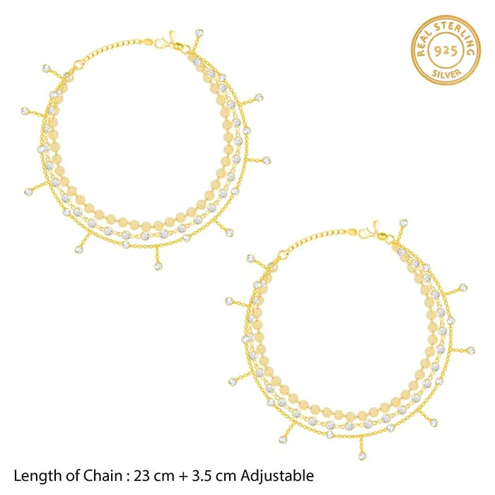 Golden Whimsical Moments Anklet Giva