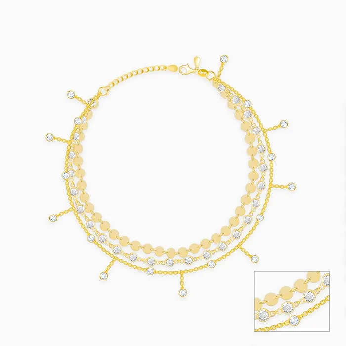 Golden Whimsical Moments Anklet Giva