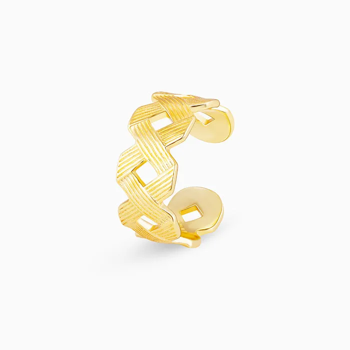 Golden Woven Together Ring Giva