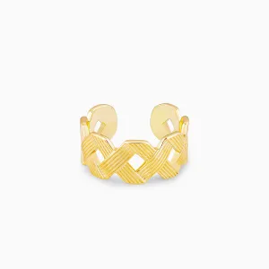 Golden Woven Together Ring Giva