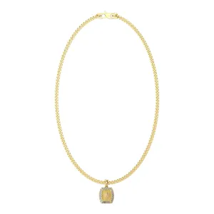 Guess Men's Jewellery Gold Plated Stainless Steel 15.5mm Lion Charm Pendant On 21" Chain Shiels