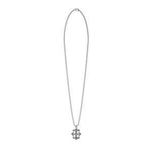 Guess Men's Jewellery Stainless Steel 4G Rebel Charm Pendant On 26" Chain Shiels
