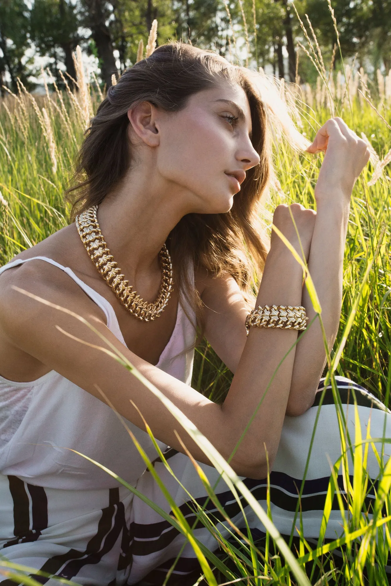 Hula Hoop Gold Plated Bracelet