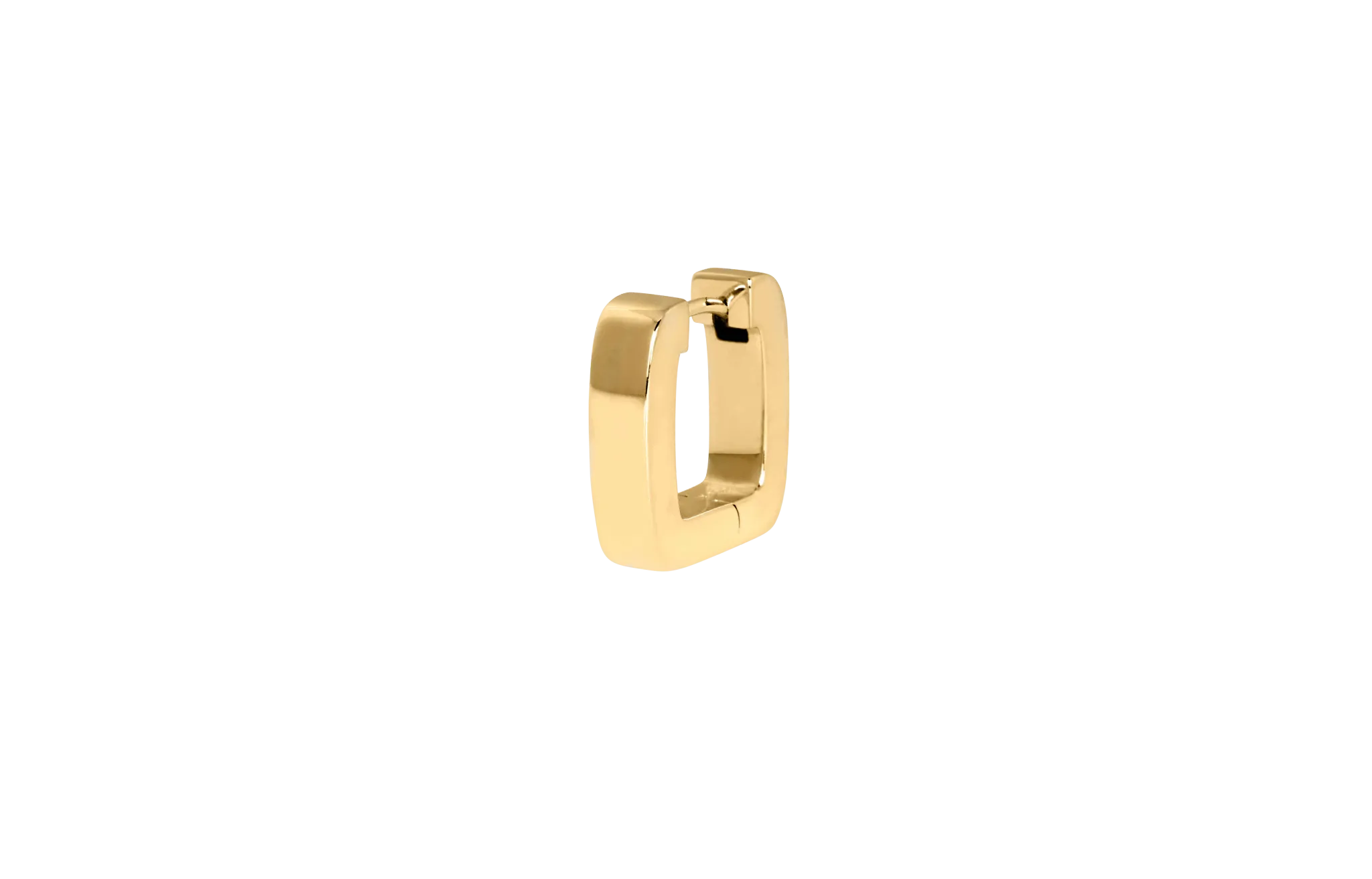 IX Bold Square Gold Plated Hoop