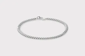 IX Curb Silver Bracelet