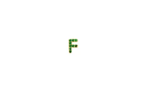IX F 22K Gold Plated Stud w. Zirconia