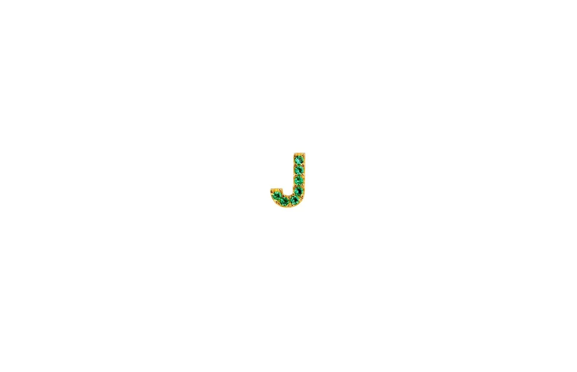 IX J 22K Gold Plated Stud w. Zirconia