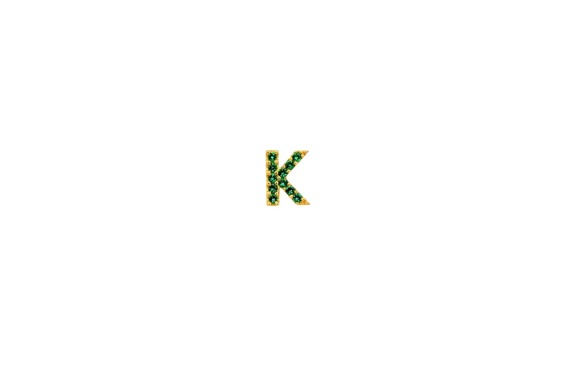 IX K 22K Gold Plated Stud w. Zirconia