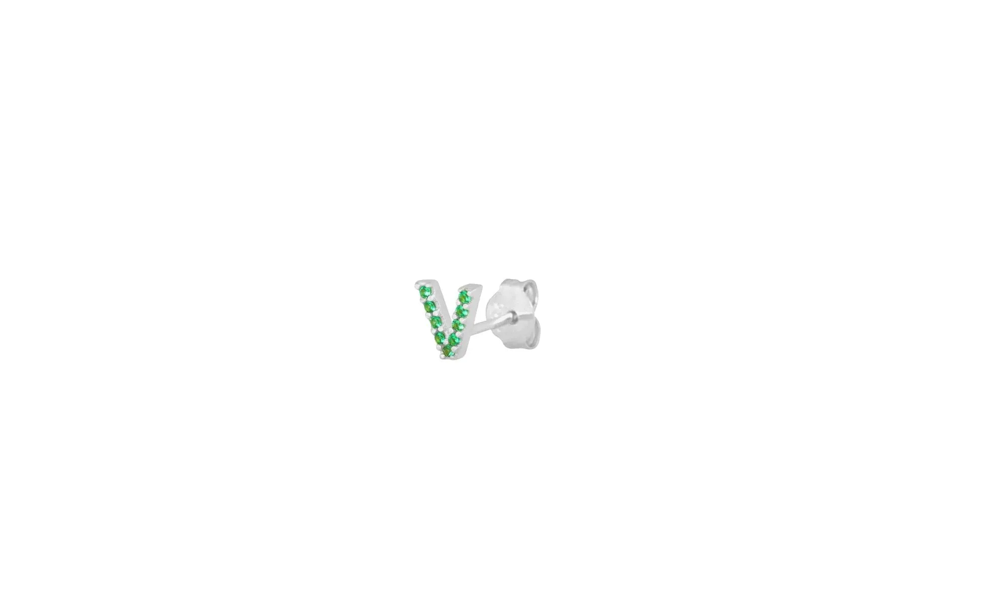 IX V Silver Stud w. Zirconia
